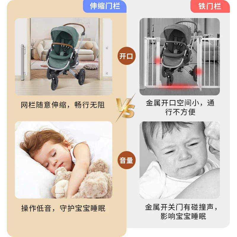 Nuevo Producto, valla de puerta telescópica, escalera interior sin perforación, vallas protectoras para niños, valla para perros y mascotas, parque para mascotas - imagen 3