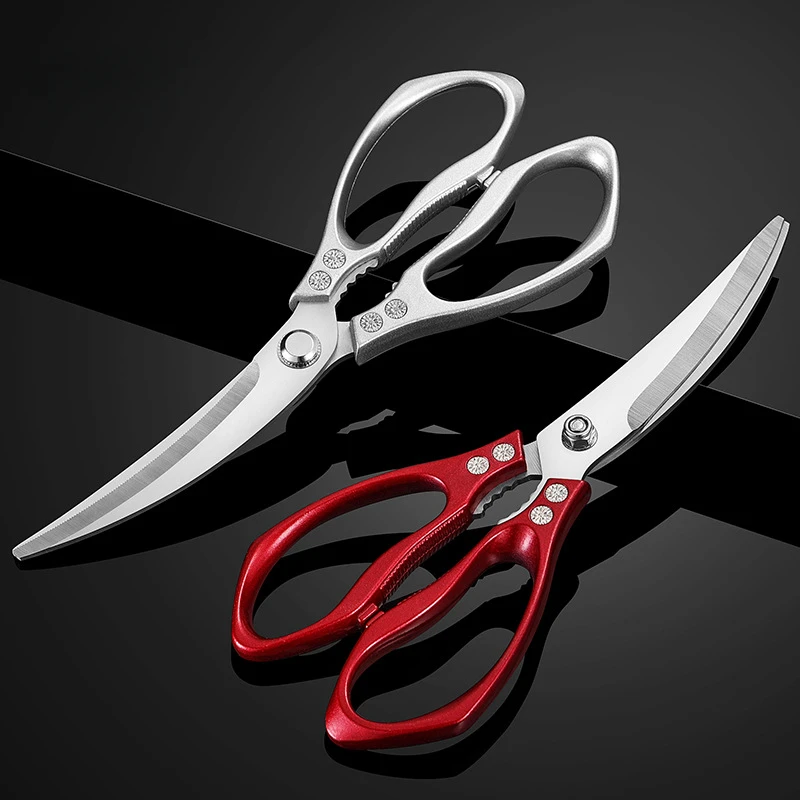 Tijeras de cocina multifuncionales de acero inoxidable para el hogar, herramientas para cortar verduras, huesos de pollo, pescado y otros - imagen 4