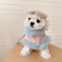 Capa acolchada para cachorros – Abrigo ligero con cordón para perros