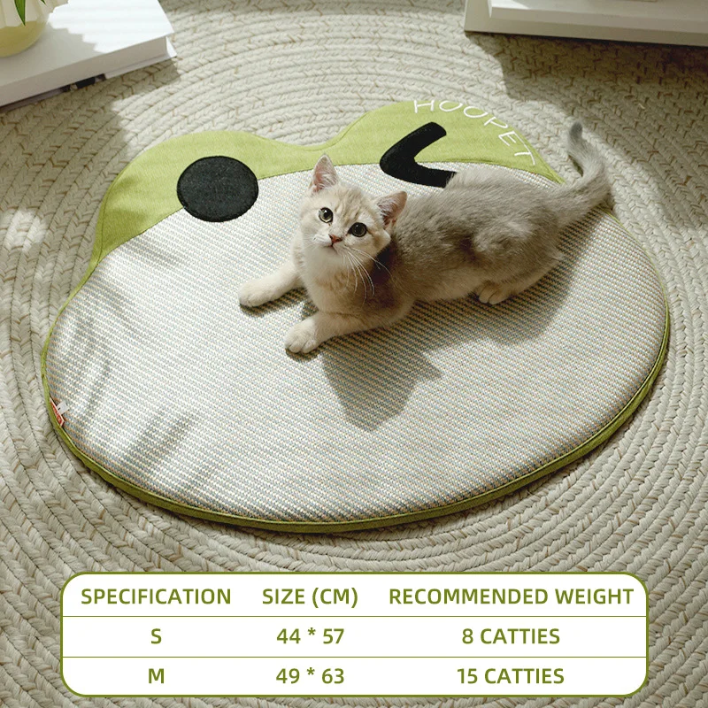 HOOPET-alfombrilla refrescante para gato, manta para dormir con forma de rana, esterilla de hielo transpirable para el verano, accesorios para mascotas - imagen 4