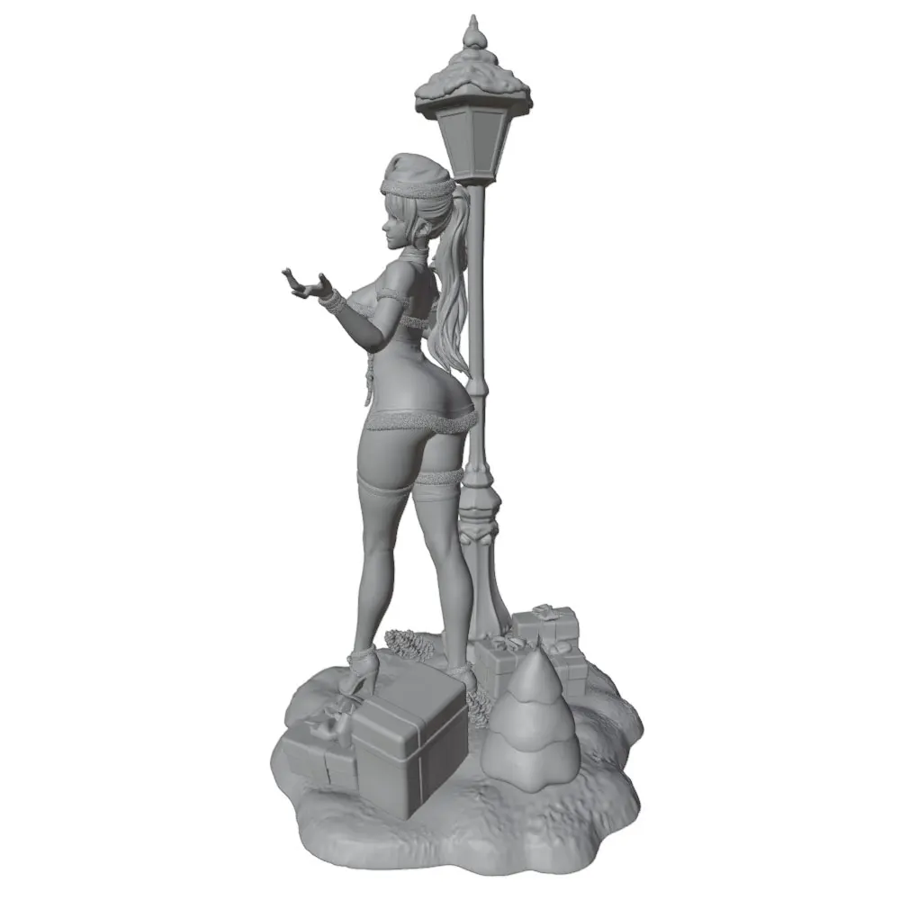 Figura anime impresa 3D – Kit garaje sin montar ni pintar gris - imagen 2