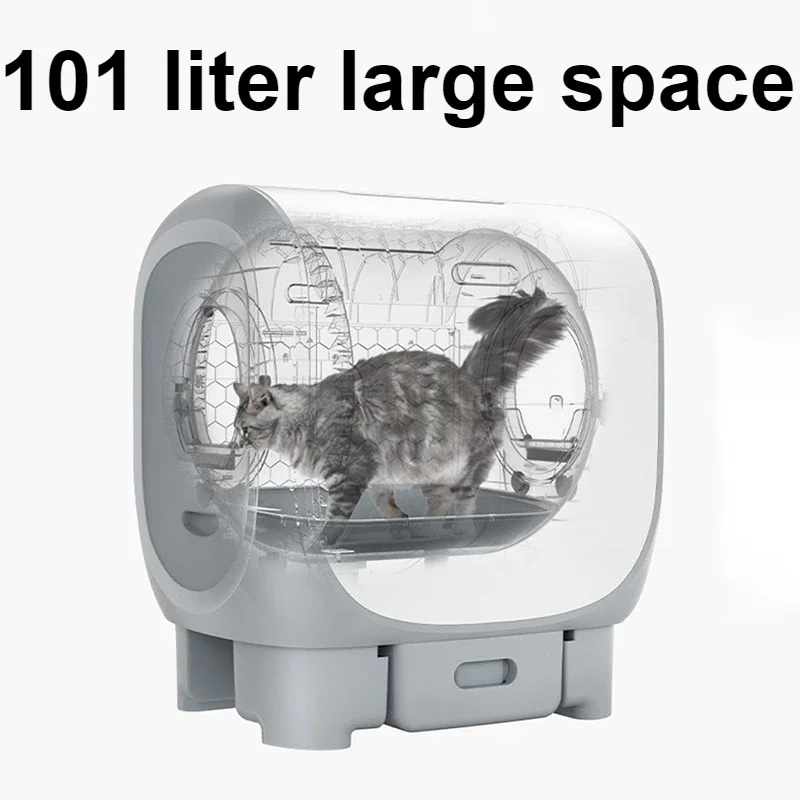 Caja de arena autolimpiable para gatos, bandeja automática para gatos grandes, inodoro inteligente cerrado, caja de arena para desinfectar, accesorios para productos para mascotas - imagen 2