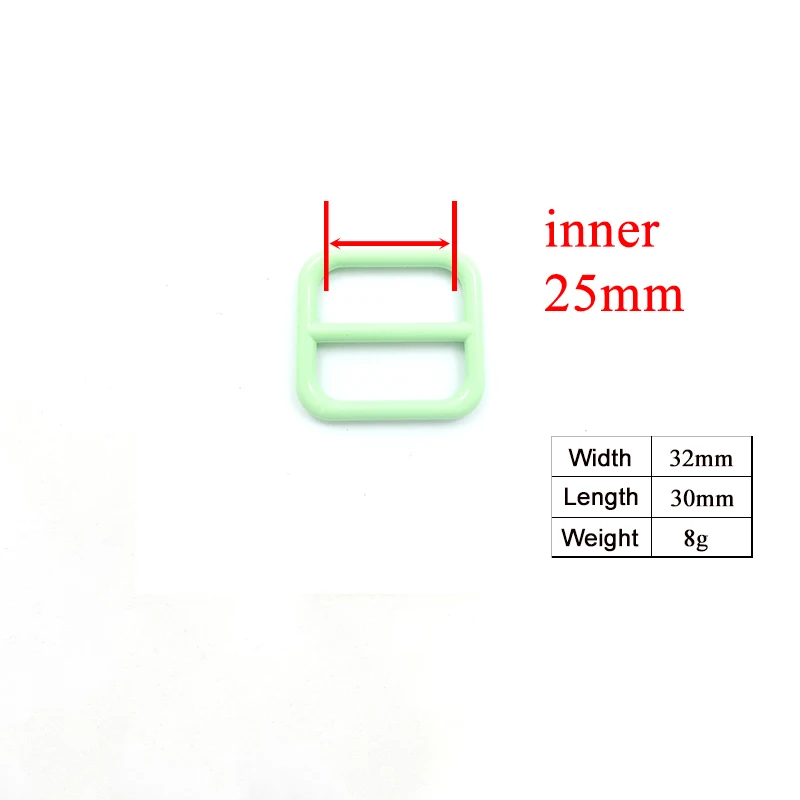 10 unids/lote de hebilla ajustable colorida de Metal para correas de 20mm y 25mm, piezas de correa de perro DIY de alta calidad en 7 colores - imagen 3