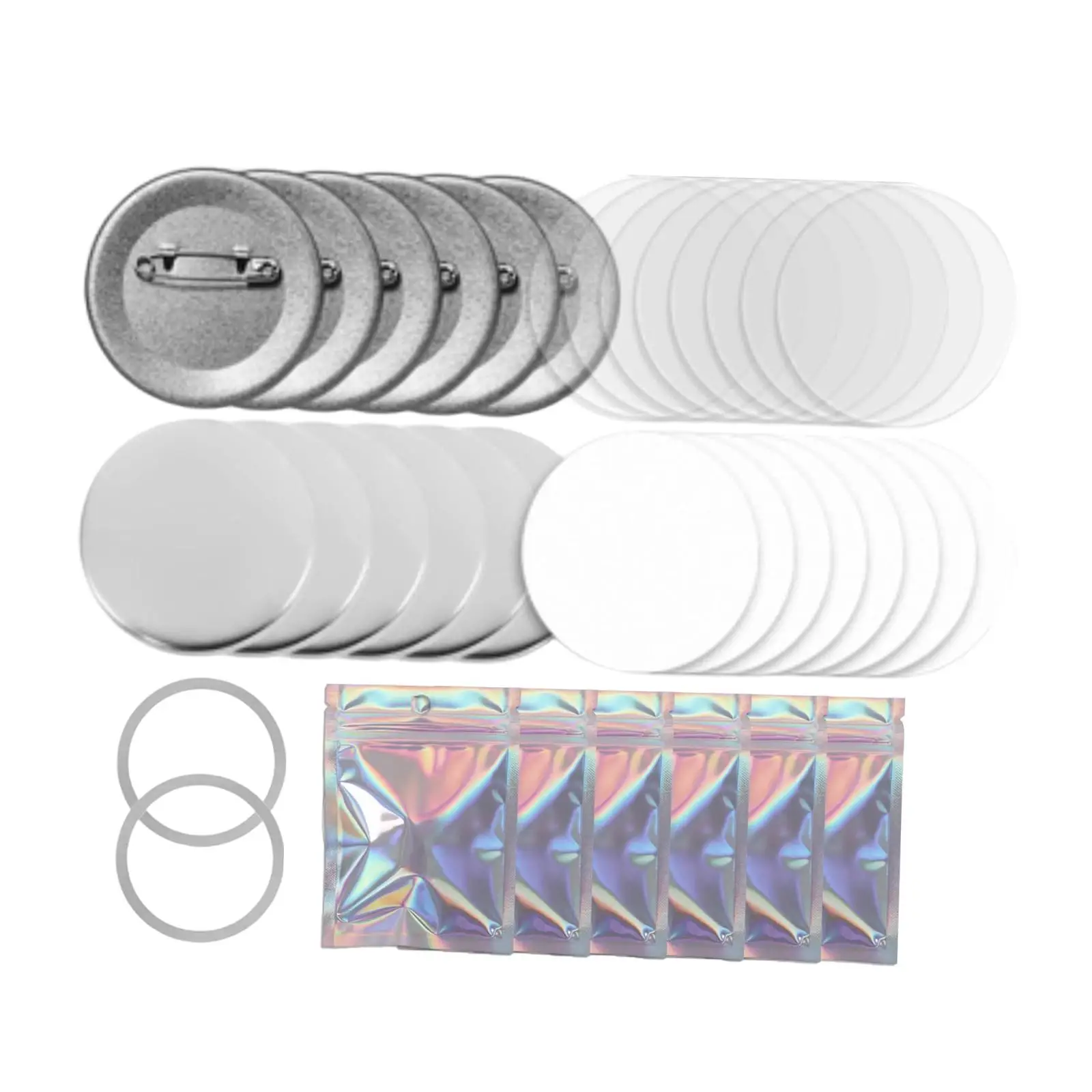 902 Pieces Button Making Supplies Round Badge Button Parts Empty DIY Pins for Academic Event 902 Pieces Button Making Supplies Round Badge Button Parts Empty DIY Pins for Academic Event