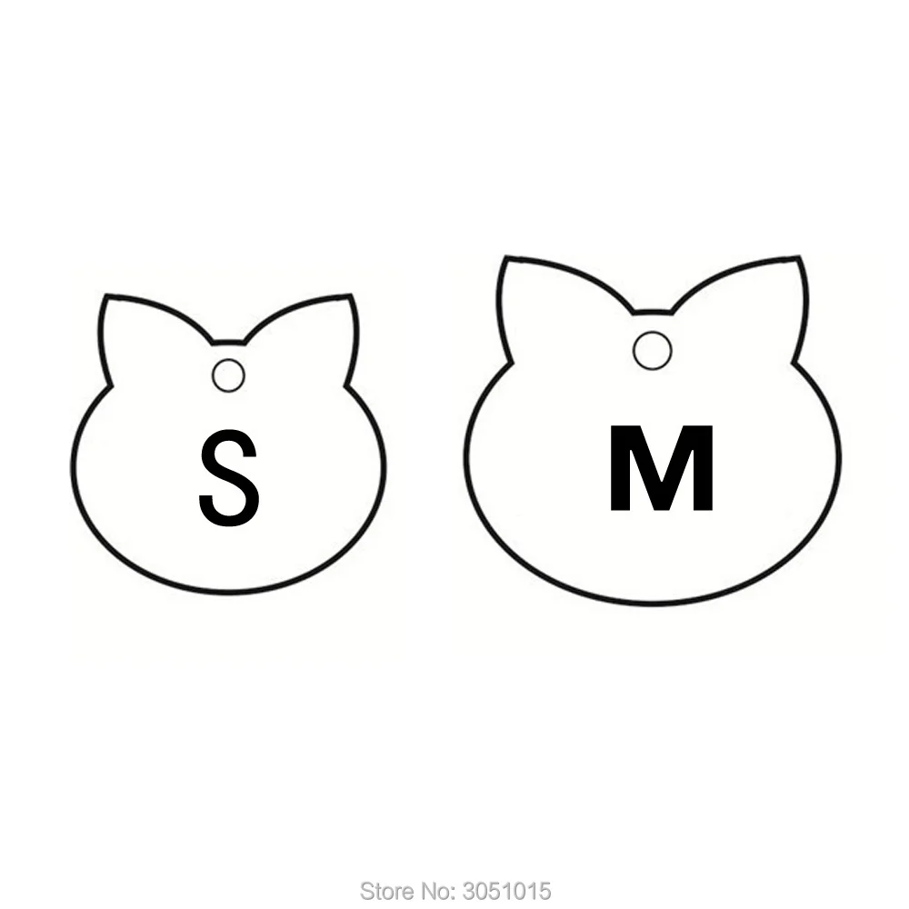 Venta al por mayor, 20 piezas, etiqueta de identificación para perro y gato, Collar para perro, placa, Collar para cachorro y gato, accesorio, colgante de acero inoxidable, Collar de hueso - imagen 5