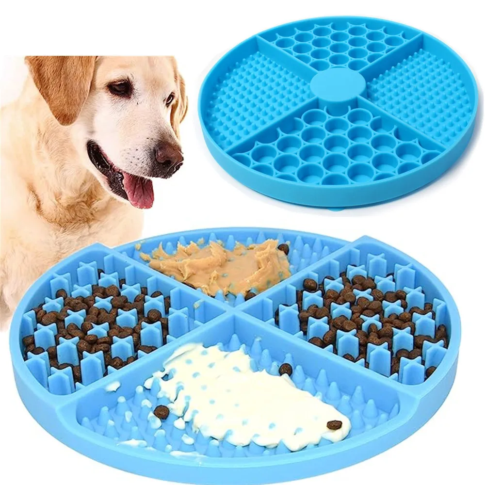 Suministros para mascotas, estera para lamer de silicona, alimentador lento para gatos con ventosa, almohadilla de alimentación lenta, almohadilla para lamer perros, utensilios para aliviar la ansiedad - imagen 4