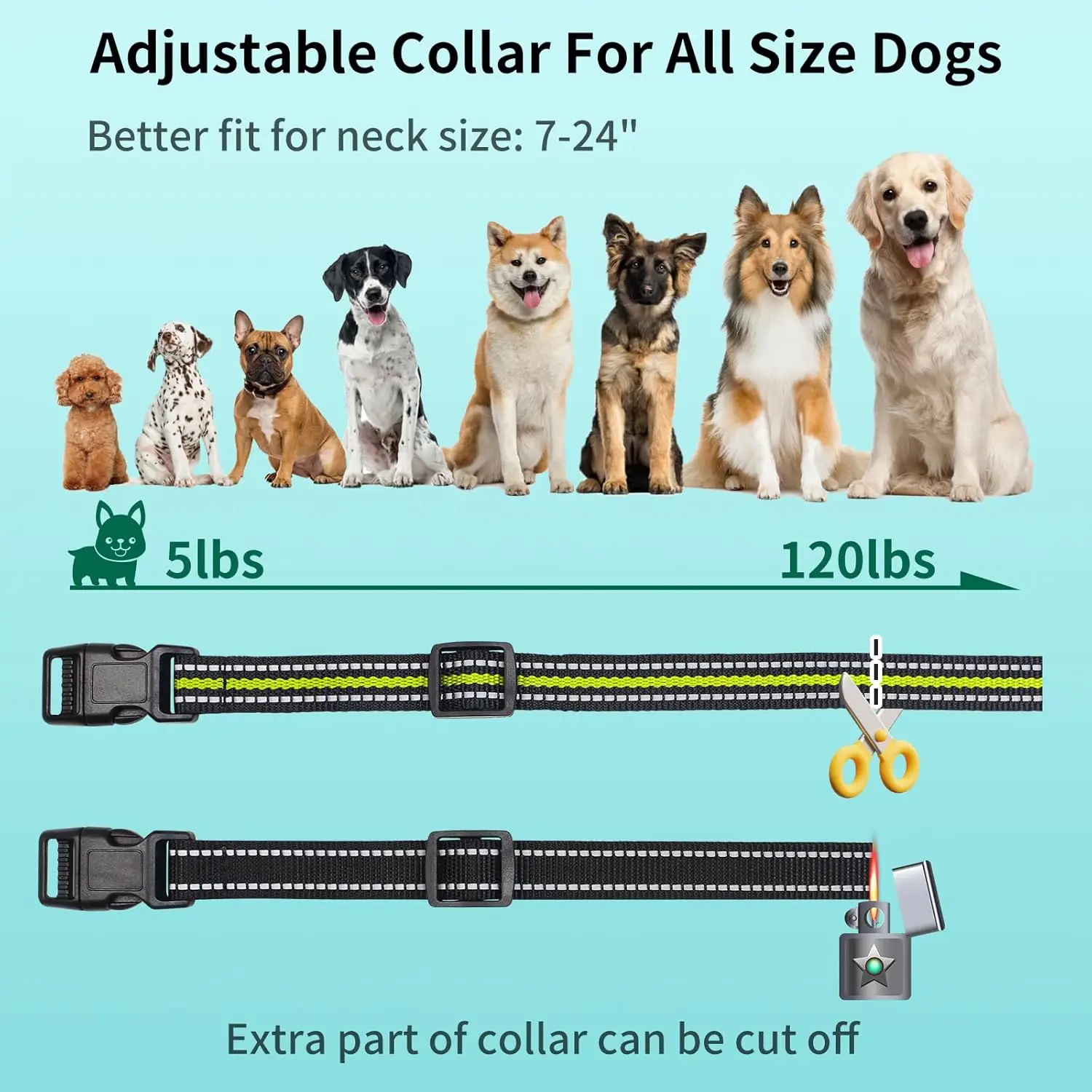 Collar de corteza para perros con control remoto, Collar de choque impermeable de 3300 pies con pitido, vibración, modo automático para perros grandes, medianos y pequeños