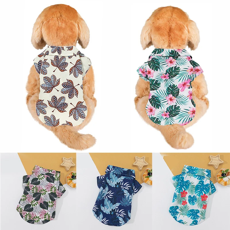 Camisas surtidas hawaianas para mascotas, ropa para cachorros, ropa para mascotas, linda camisa para perros, accesorios de ropa para mascotas de manga corta - imagen 4