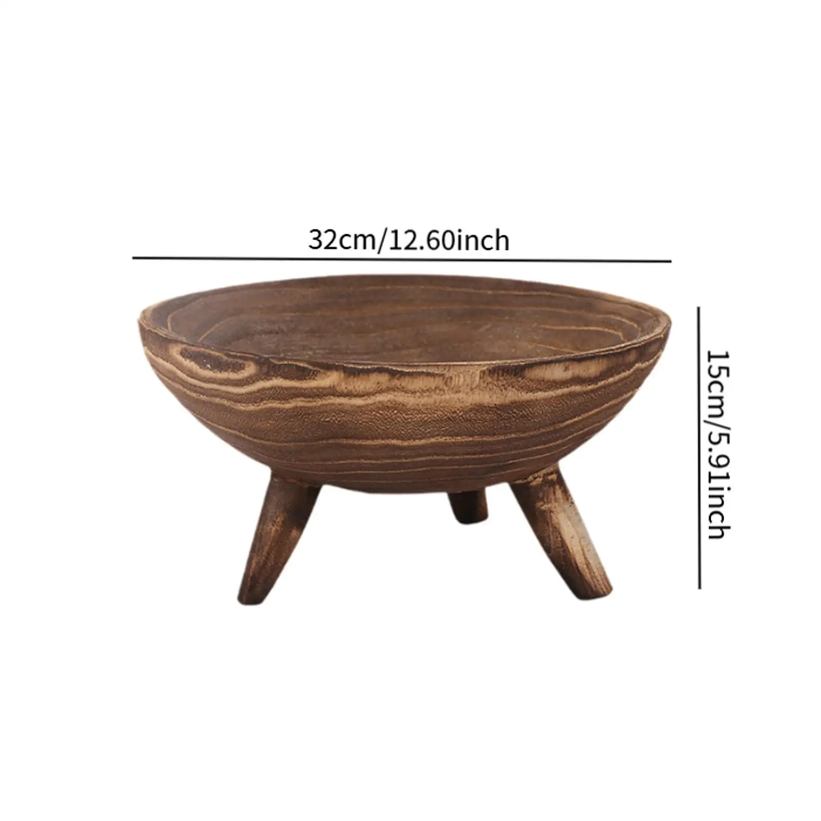 Floor Standing Round Wood Flower Pot for Indoor Outdoor Use, Multifunctional Fruit Plate Floor Standing Round Wood Flower Pot for Indoor Outdoor Use, Multifunctional Fruit Plate