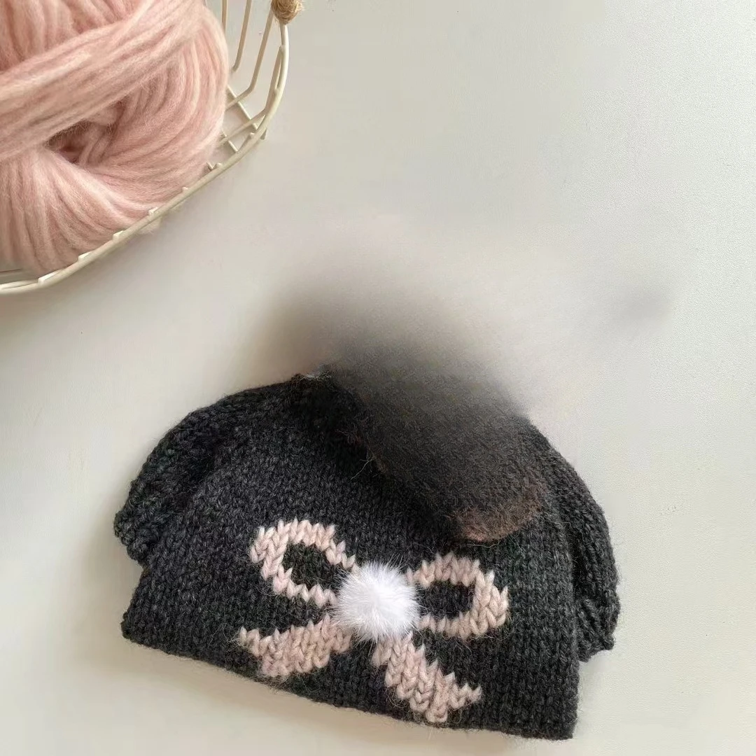 Suéter con bola de pelo con lazo para otoño/invierno para mascotas, abrigo de peluche pequeño y dulce para gatos, ropa para cachorros, ropa para perros pequeños