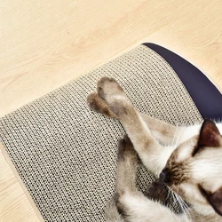 Rascador de cartón grande para proteger muebles del gato