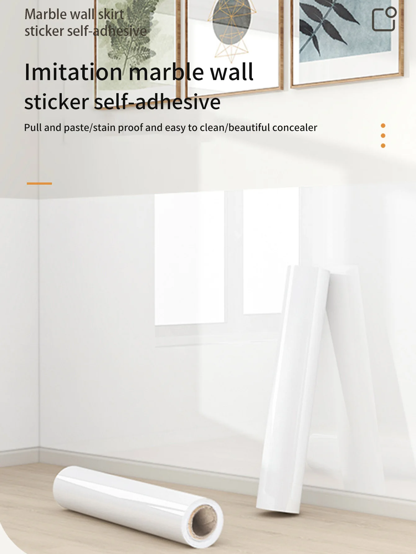 1 rollo de papel pintado autoadhesivo blanco brillante, material de PVC impermeable y resistente al aceite, antiincrustante, adecuado para renovación de habitaciones de alquiler, cocina, dormitorio, renovación de salas de estar y renovación de muebles, muy adecuado para renovación del hogar