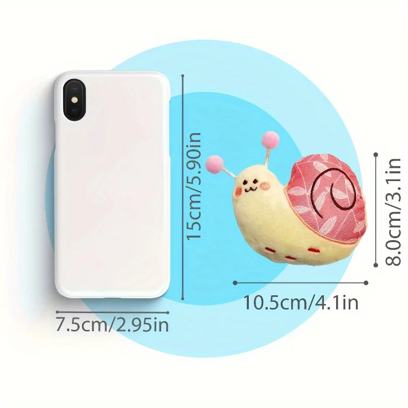 1 Uds. Lindo juguete en forma de caracol para perros para aliviar el aburrimiento, rechinar y limpiar los dientes interactivos, juguete de peluche divertido para mascotas - imagen 4