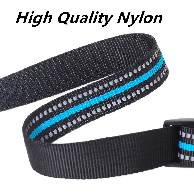 Collar reflectante para perros, Collar con anillo en D para caminar, ajustable, cadenas de nailon para mascotas, andador, suministros para mascotas - imagen 5