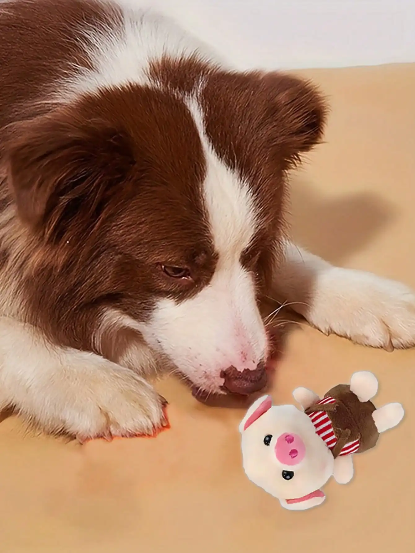 Peluche cerdito interactivo para gatos y perros - imagen 3