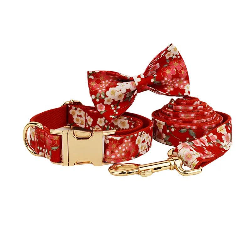 Bow Collar Leash Set