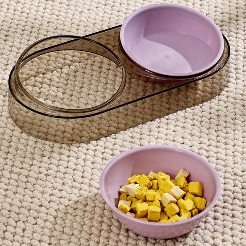 Cuenco de comida para perros, cuenco de agua ajustable para gatos, cuencos dobles para alimentación de perros, Protector de cuello, contenedor de comida desmontable para perros, suministros para mascotas - imagen 4