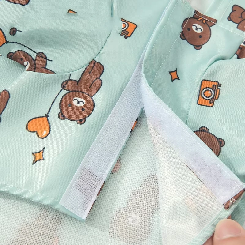 Chubasquero con estampado bonito para perros, ropa impermeable para mascotas para perros pequeños y medianos, impermeable para cachorros al aire libre, chaqueta impermeable con capucha para mascotas - imagen 5