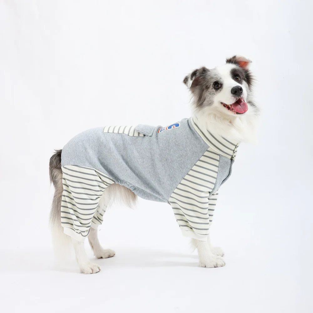 Ropa para perros grandes, mono de cobertura completa, pijamas, mono de manga larga para perros grandes, traje samoyedo Labrador Golden Retriever 3XL- 8XL - imagen 3
