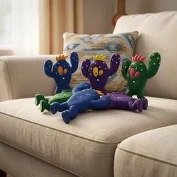Juguete para perros chirriantes en forma de Cactus, juguete interactivo duradero para masticar, suministros de limpieza de dientes para cachorros, perros pequeños y medianos