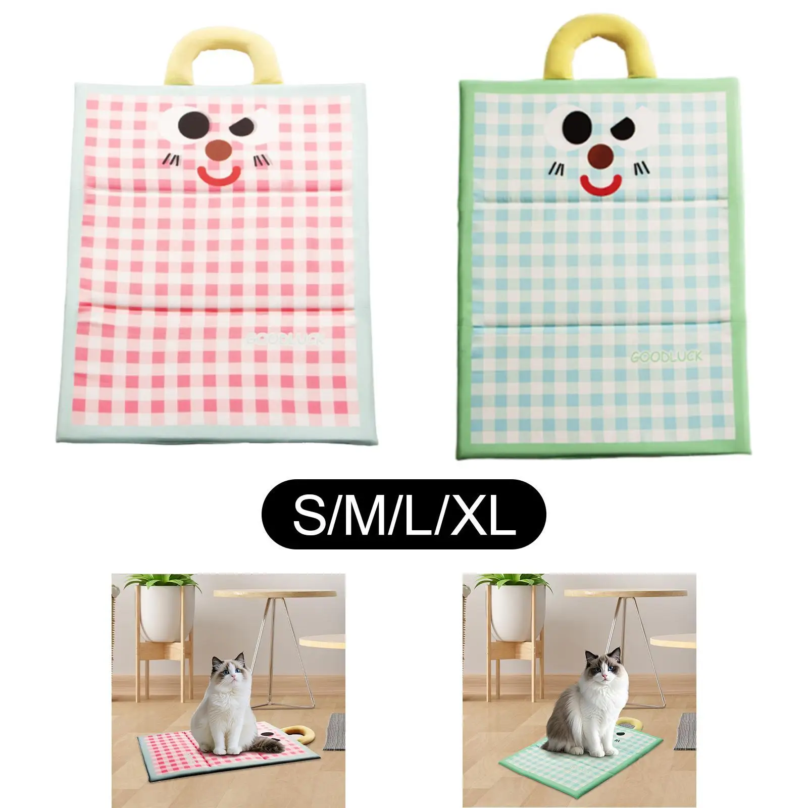 Pet Cooling Mat Comfortable Blanket Portable Household Cat Dog Sleeping Pad for Home Kennels Traveling Car Seat Small Animals