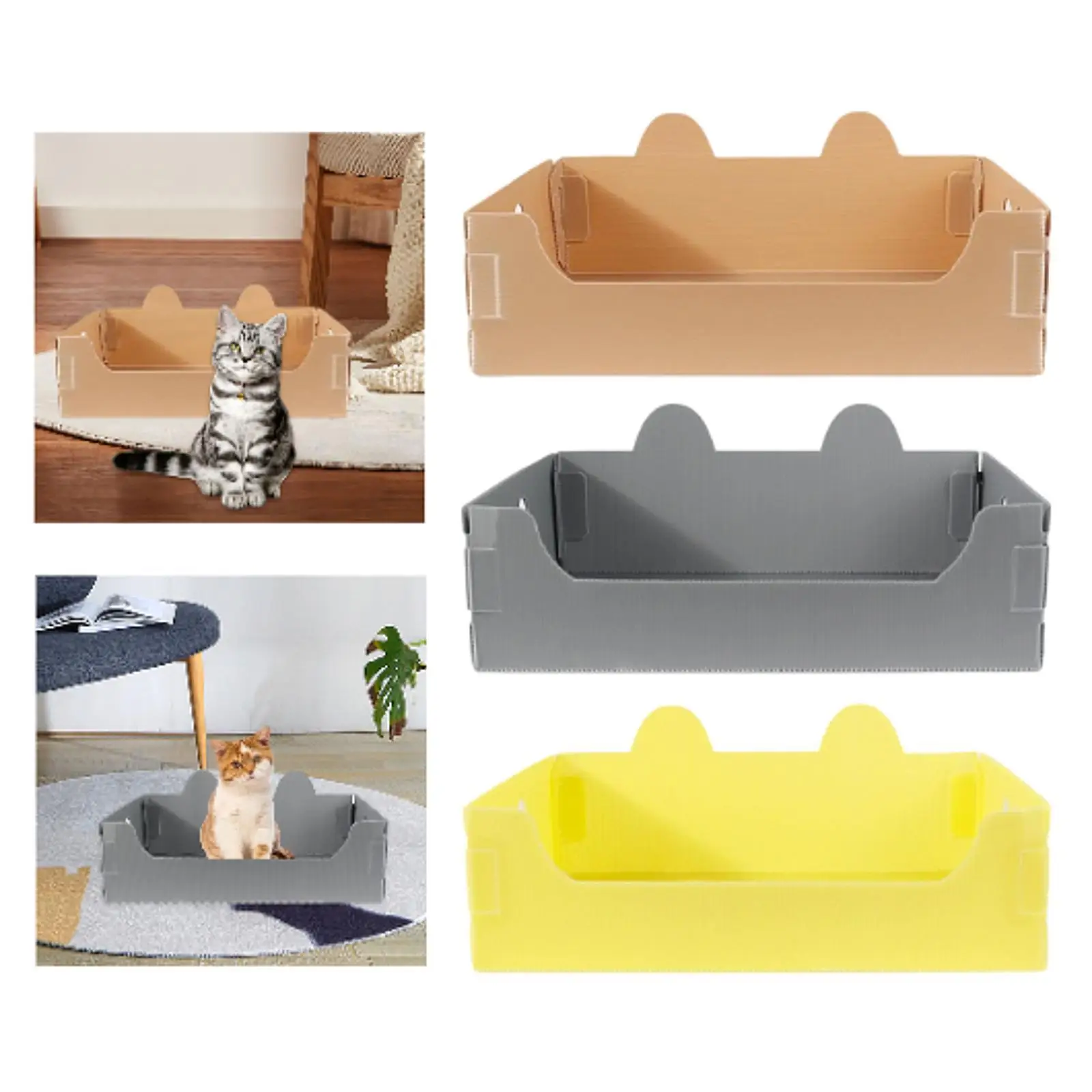 Cat Litter Box Cute Open Cats Litter Box Tray for Small Animals Bunny