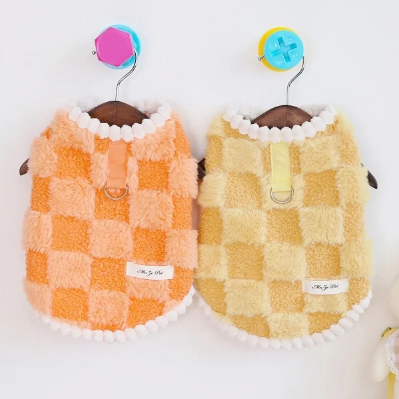 Abrigo para perros, chaqueta, ropa para perros a la moda, chaleco cálido para cachorros, abrigo bonito a cuadros para gatos, abrigo para mascotas, ropa para perros Bulldog Francés