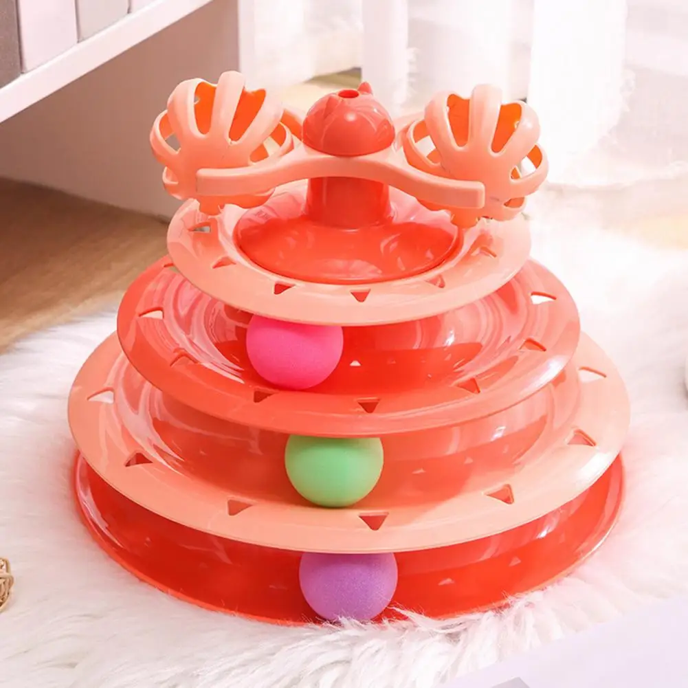 Juguete interactivo para gatos, juguete para gatos de múltiples formas, atrapar bolas giratorias - imagen 2