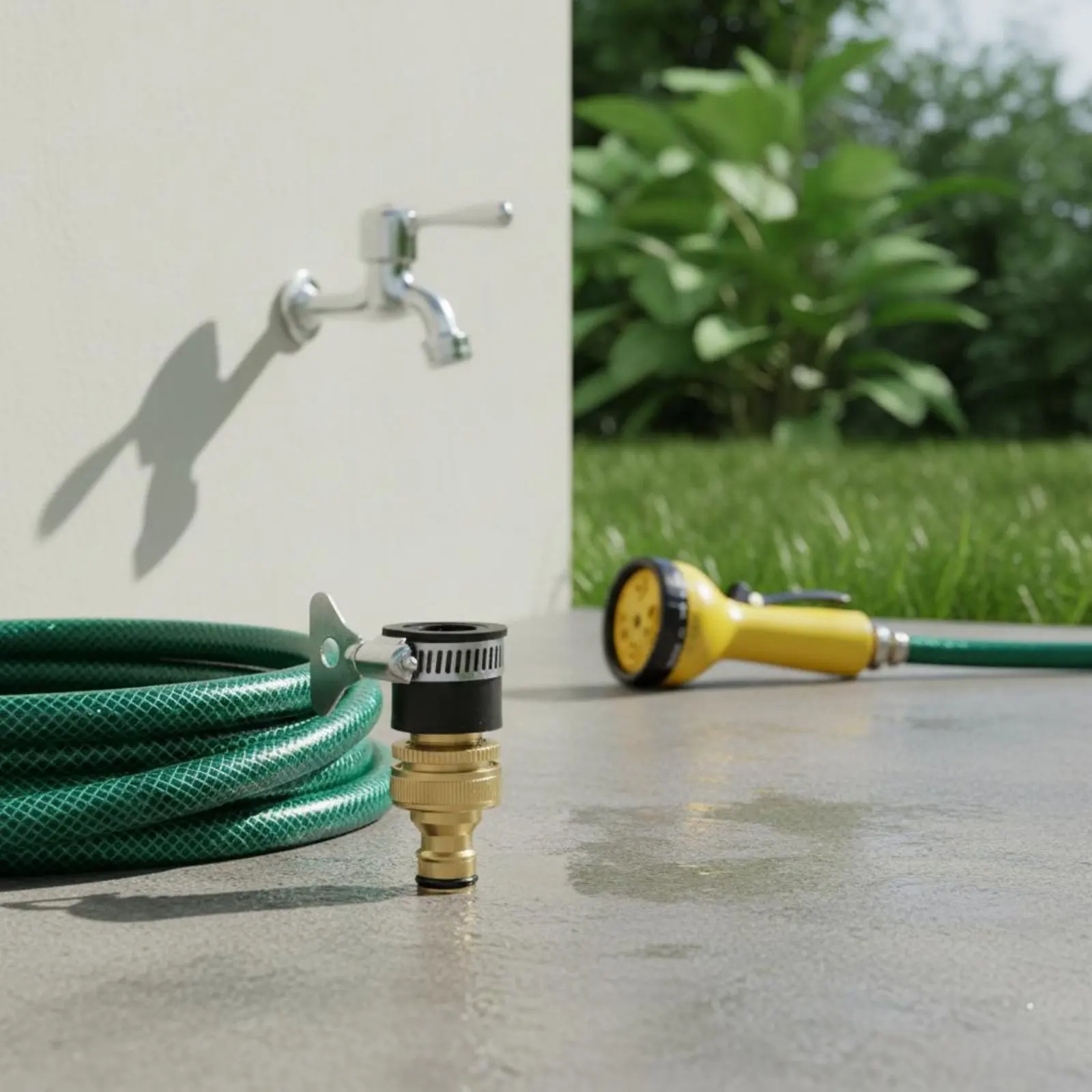 Adaptador latón para manguera y grifo – lavado perro gato - imagen 5