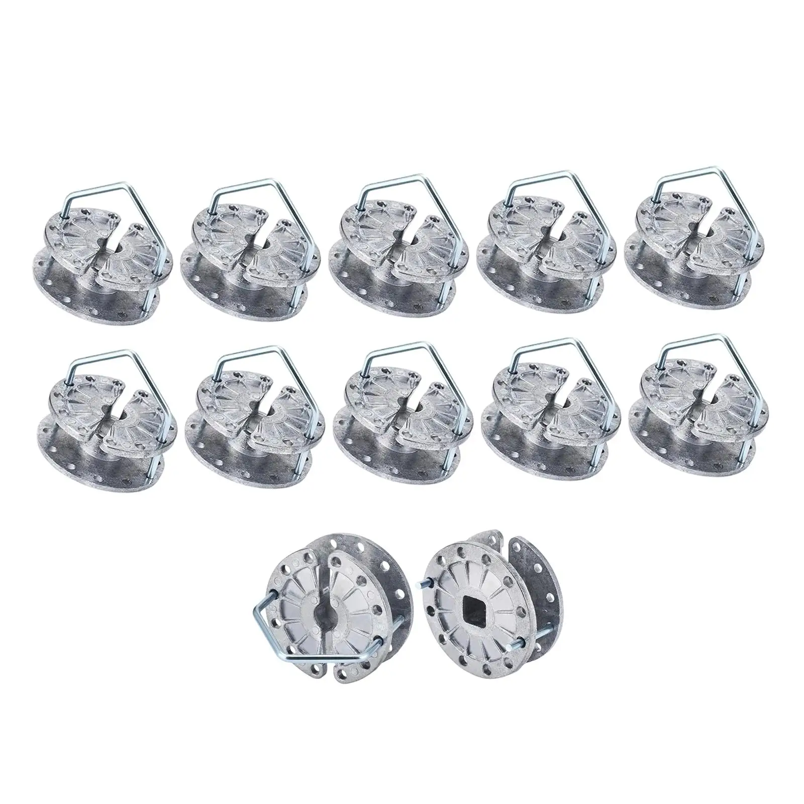 Colador de alambre para valla eléctrica, herramienta de cercado, tensor de trinquete de alambre de poste de valla de Metal de ajuste resistente para pasto, 12 Uds. - imagen 3