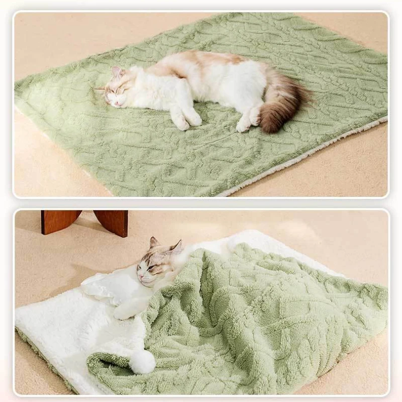 Manta felpa suave para gatos y perros – Ideal para el frío - imagen 5