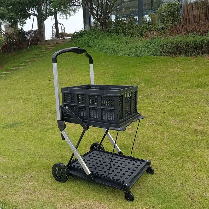 Carro de transporte plegable con ruedas grandes para accesorios de mascotas - imagen 3