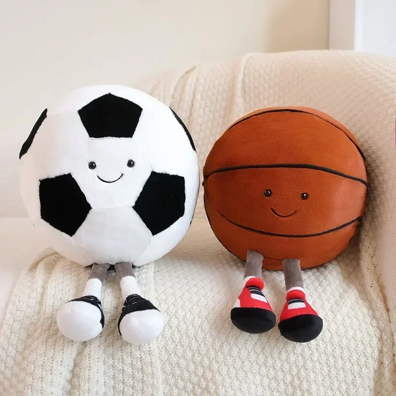 Muñeco de fútbol cm, juguete de peluche de baloncesto, muñeca de fútbol creativa, almohada, pelota para mascotas, juguete interactivo para perros y gatos