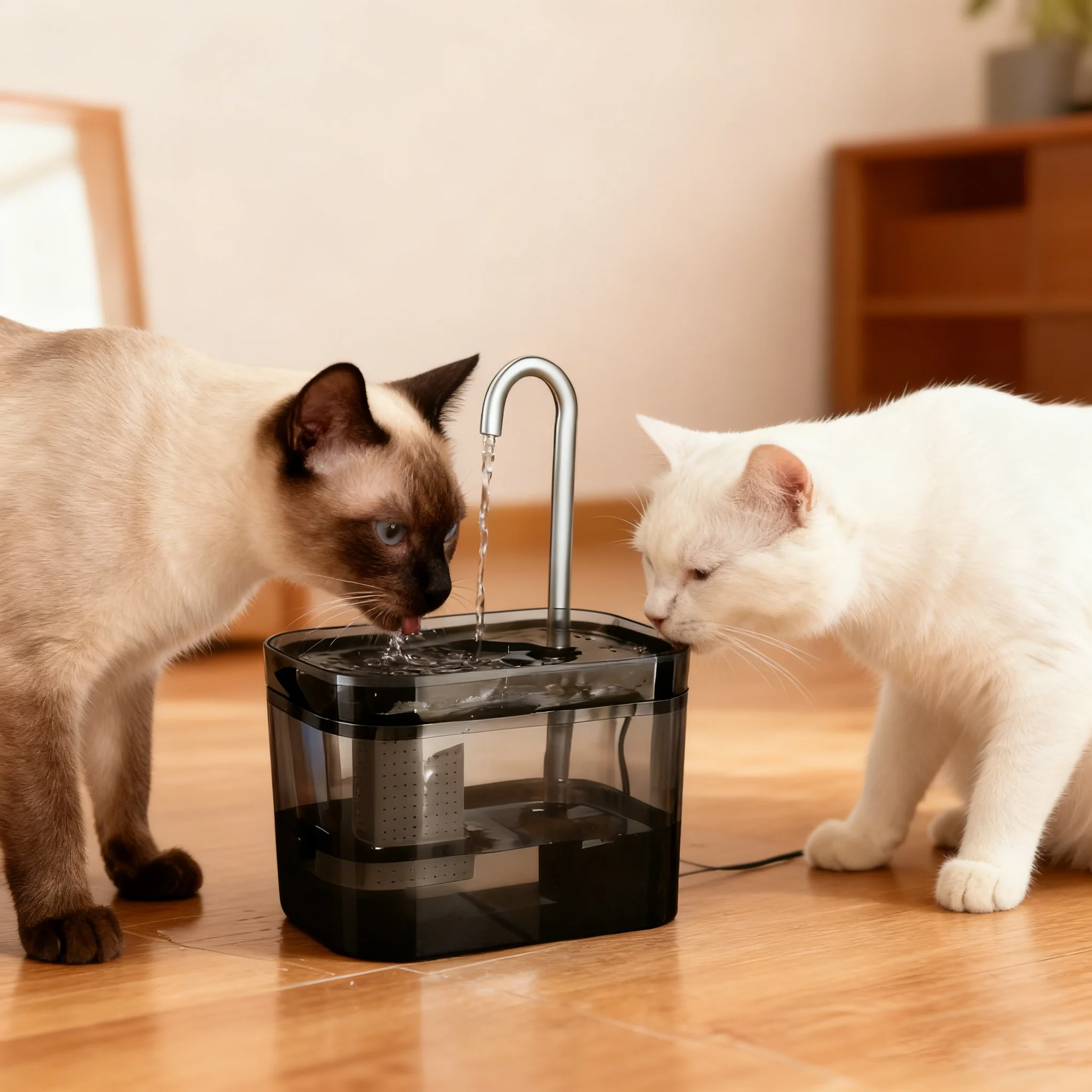 Bebedero para gatos, circulación automática, bebedero inteligente para perros, agua viva, lavabo, suministros para mascotas - imagen 2