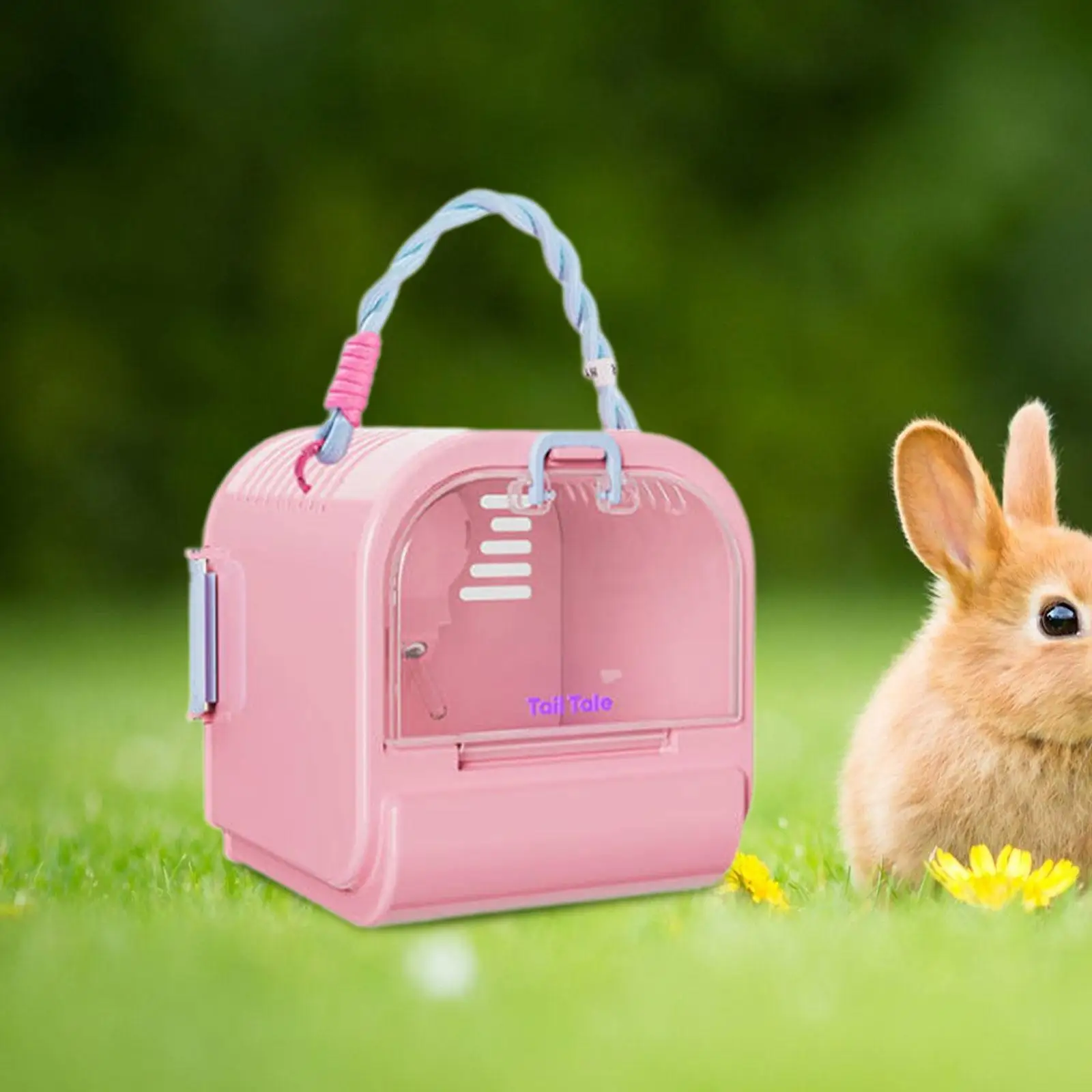 Hamster Travel Carrier Guinea Pig Cage for Chinchilla Dwarf Hamster Squirrel