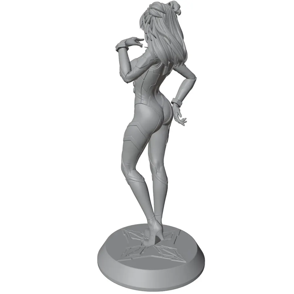 Kit resina miniatura chica sensual impresa en 3D sin montar ni pintar - imagen 2