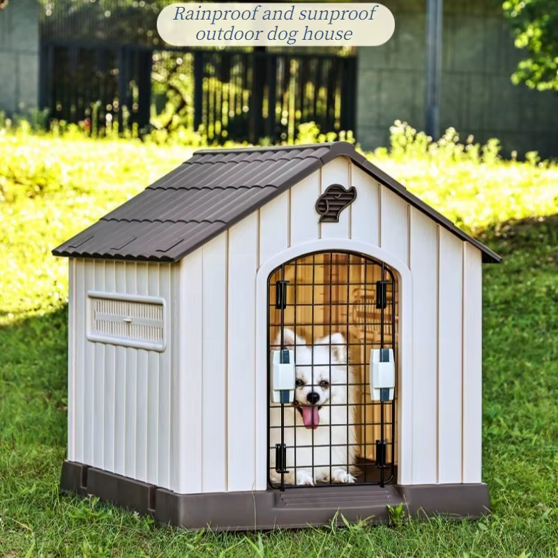 Caseta exterior para perros grandes – Resistente a lluvia y frío todo el año - imagen 5