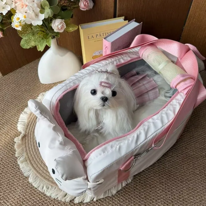 Transportín para gato bolso bandolera ligero y cómodo para viajar - imagen 3