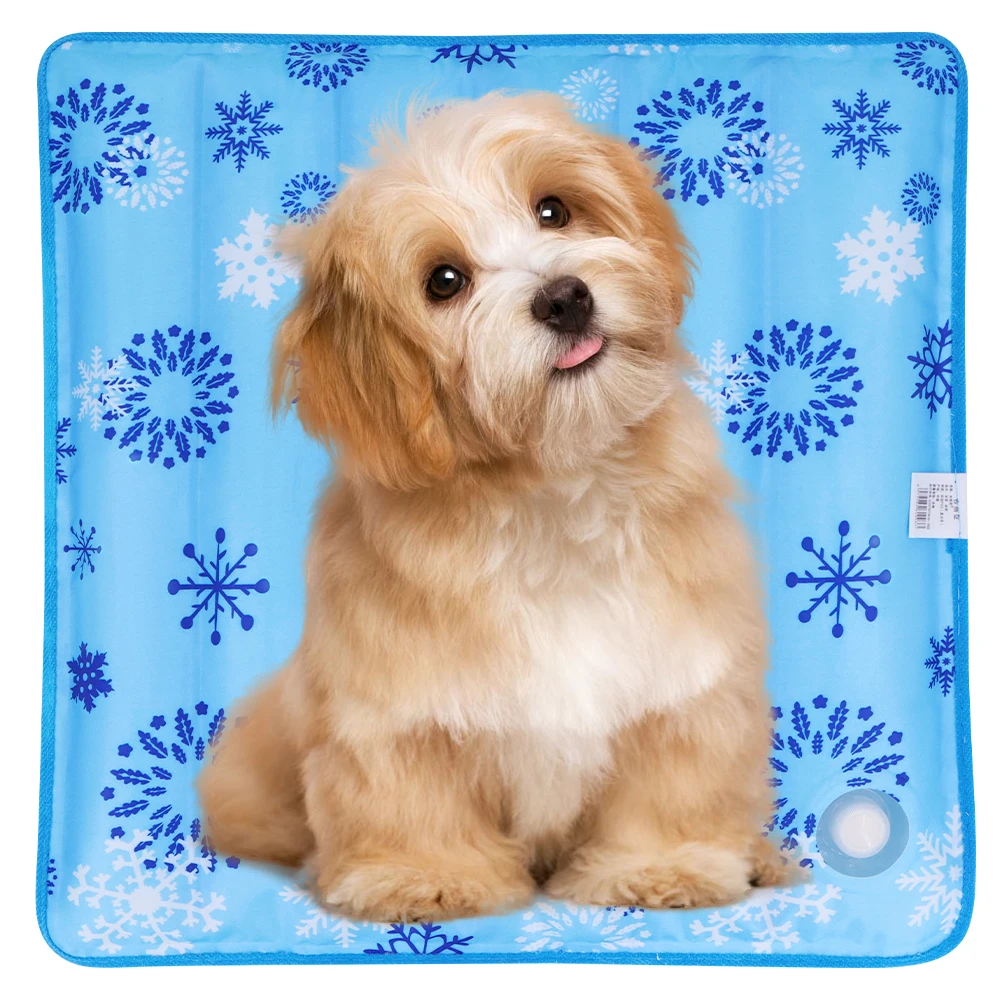 Estera transpirable refrescante para perros, almohadilla de hielo llena de agua, enfría instantáneamente, portátil para perros, mantiene tu verano fresco para perros, gatos, interiores y exteriores - imagen 4