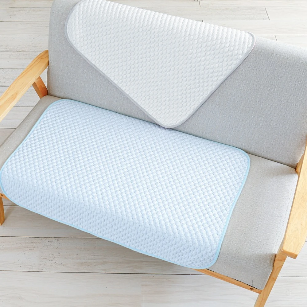 Estera refrescante de verano, almohadilla refrescante de seda helada transpirable para animales pequeños, conejo, hámster, resistente a los arañazos, almohadilla de hielo resistente al desgaste, 1 ud. - imagen 2