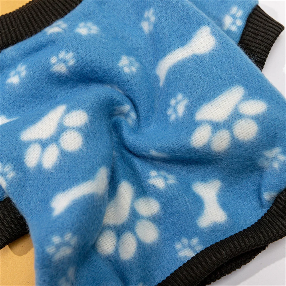 Sudaderas con capucha con estampado clásico para cachorros, perros y gatos, Polar, ropa cálida de invierno para mascotas para perros pequeños, jerséis para Chihuahua, suéteres para mascotas - imagen 5