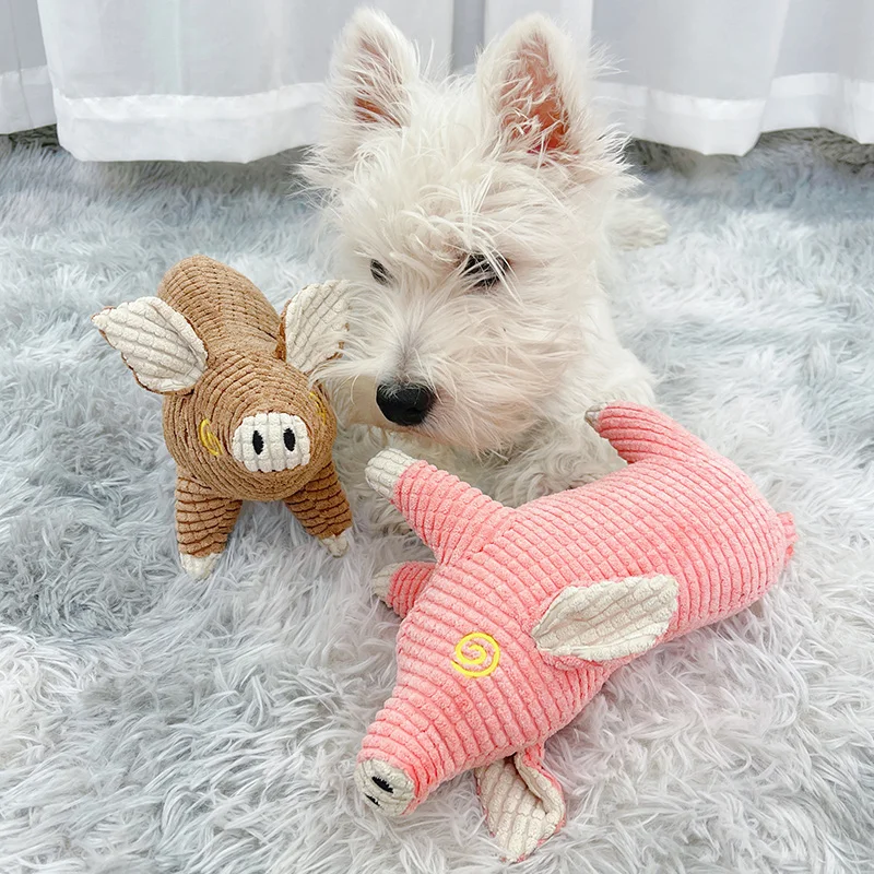 Juguetes para mascotas, juguetes para perros, juguetes para cerdos, fabricación de sonido, resistentes a las mordeduras, muñecas lindas de dibujos animados - imagen 3