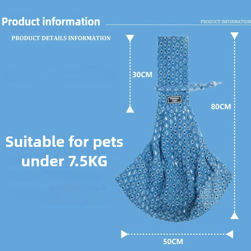 Bolsas cruzadas para transportar mascotas al aire libre, bolsas grandes portátiles transpirables para gatos, bolsa de viaje para caminar, suministros para cachorros pequeños - imagen 3