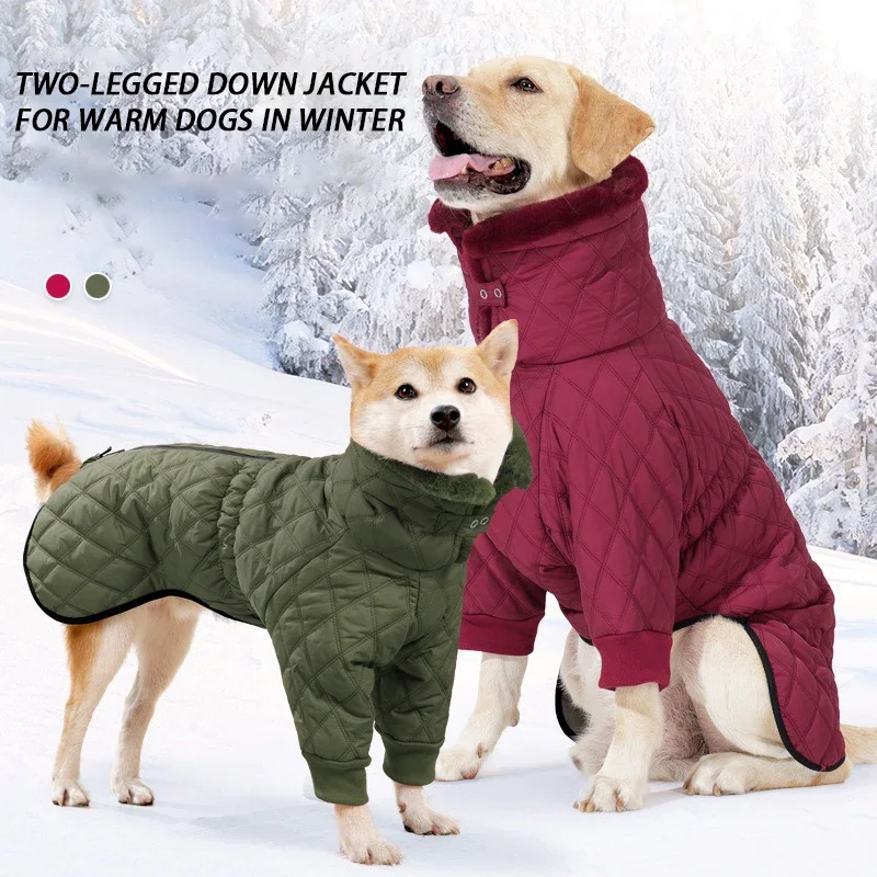 Chaqueta invierno impermeable para perros – Solapa, nieve y frío