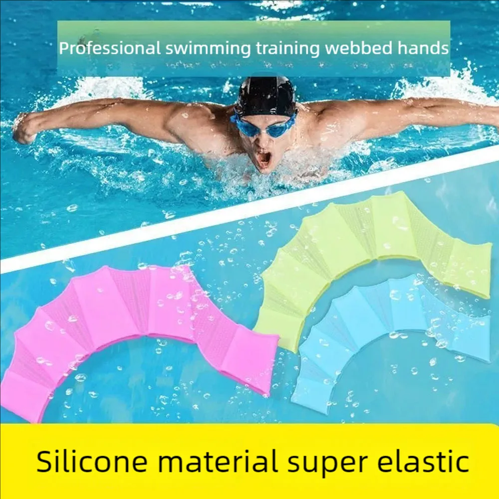 Silicone Swimming Fins Flipper Men Women Child Swim Pool Sport Professional Training Finger Hand Webbed  Diving Gloves Accessory - imagen 5