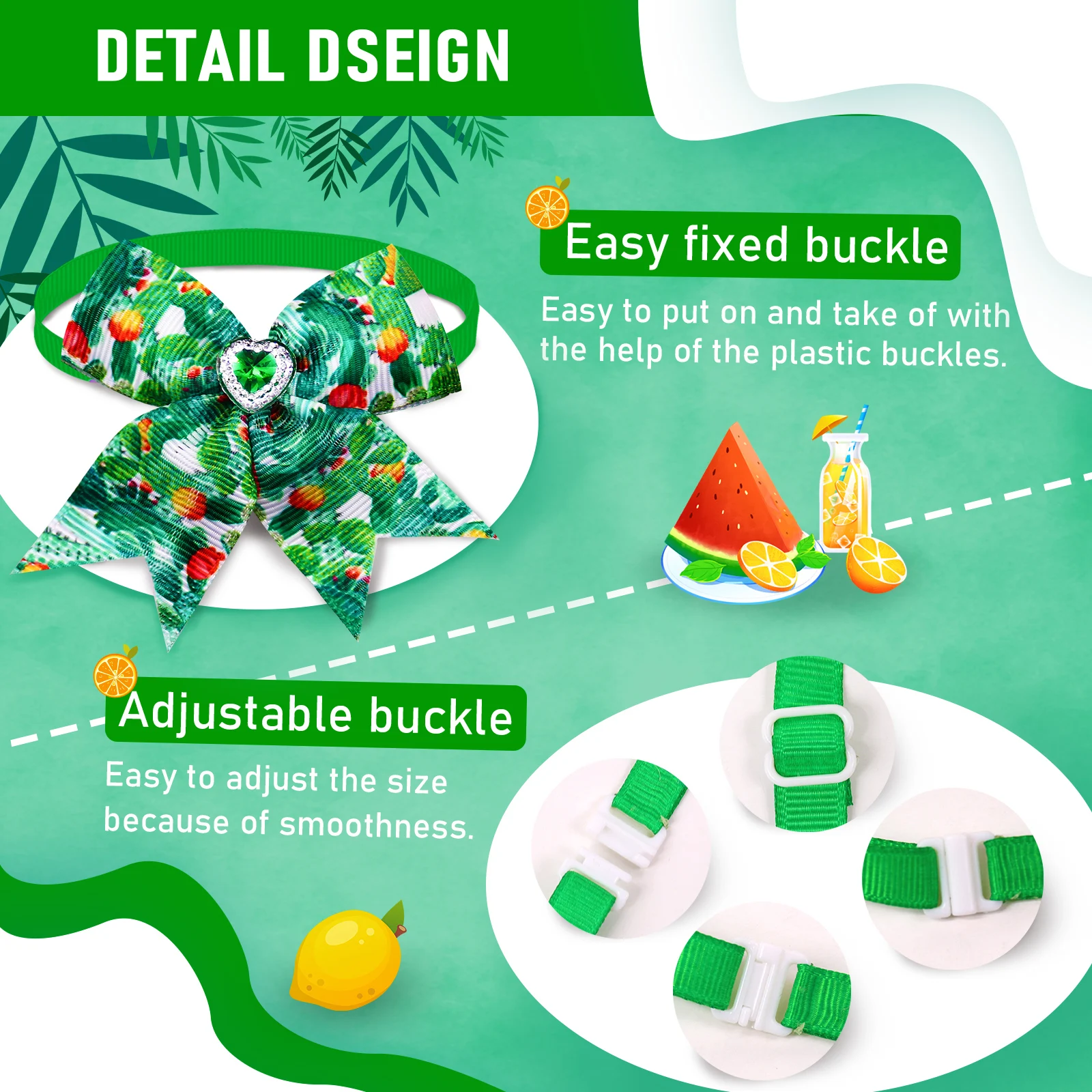 Lazos decorativos para perros pequeños – Corbatas de verano - imagen 3