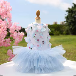 Vestido tutú floral para perros pequeños – Chihuahuas y Terrier