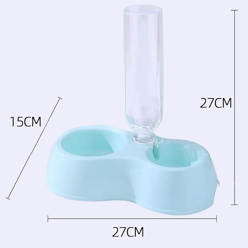 Cuenco para perros, cuencos dobles para alimentación de perros, contenedor de comida para perros con botella de agua, cuenco para gatos, cuencos de agua automáticos para perros, alimentador para cachorros - imagen 5