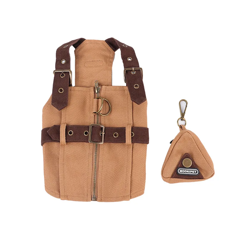 Conjunto arnés y pantalones perro mini caballero británico con bolso - imagen 2