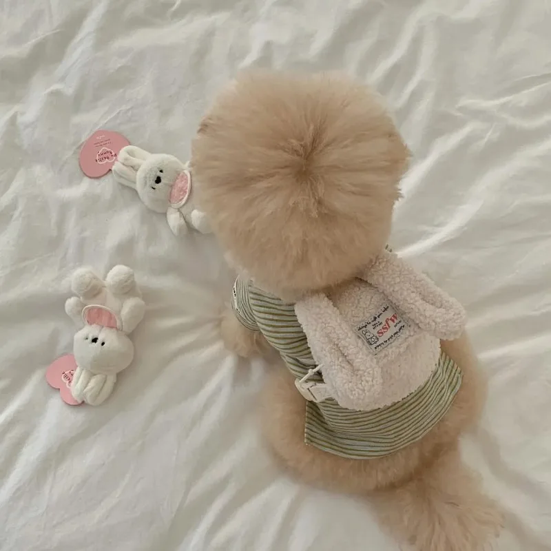 Bolsa para mascotas INS, bonita bolsa de felpa para salida de mascotas, cachorros, perros, gatos, mochila para mascotas, bolsa para recoger caca, aperitivos, suministros multiusos para perros pequeños - imagen 3